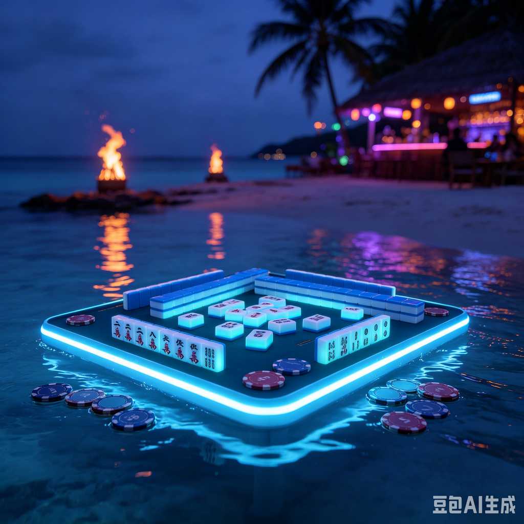 mahjong set with dice and chips